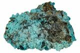 Chrysocolla on Quartz Crystal - Tentadora Mine, Peru #169249-1